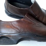 Cole Haan Nike Air Shoes Loafers Size 10.5 M Leather Brown Slip On Leather