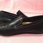 COLE HAAN Black Loafers Nike Air Leather G Series 9.5 M Driving Shoes