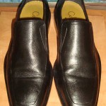 COLE HAAN ~ MENS NIKE AIR BLACK GLOVE SOFT LEATHER SLIPONS LOAFERS SZ 8M