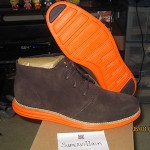 Brand New Cole Haan Lunargrand Woodbury Suede/Orange Size 10