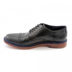 Cole Haan Air Harrison Mens Size 9.5 Black Wingtip Leather Oxfords Shoes Used