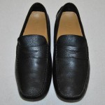 Mens COLE HAAN Howland Leather Penny Loafers Shoes – Size 7.5 – Black – C04535