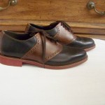 Men’s Cole Haan NEW Sz 9 M Black & Brown Punched Spectator Oxfords 9 M