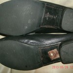 COLE HAAN BLACK / BROWN WOVEN TOP LOAFERS SIZE 8 B