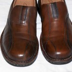 CLARKS CASUAL SLIP ON LOAFER SHOES MEN SIZE 10 MEDIUM BROWN LEATHER EUC
