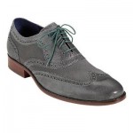 Mens Cole Haan Air Colton Wingtip sz 13   Charcoal Suede/Charcoal Leather