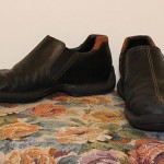 Mens COLE HAAN Black LEATHER Slip On LOAFERS Dress SHOES 10.5 M