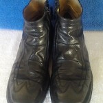 Diesel Vintage “Maximilian” Ankle Boots Zip Black leather 10 1.2-11 Mens