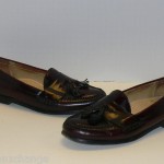 Cole Haan Mens Size 8.5 Slip On Burgundy Leather Loafers Shoes