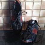 MENS COLE HAAN NIKE AIR Two Tone BLACK BROWN LEATHER CASUAL OXFORDS SHOES Sz 13M
