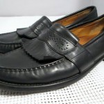 COLE HAAN BLACK LEATHER LOAFERS KILTIE TASSEL SHOES Mens Size 10 M