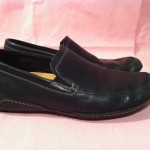 COLE HAAN Black Loafers Nike Air Leather G Series 9.5 M Driving Shoes