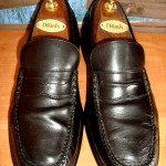 COLE HAAN ~ MENS BLACK LEATHER NIKE AIR PINCH PENNY LOAFERS SLIP ONS SHOES 9M