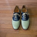 Cole Haan Saddle Oxford 11.5D 264301 Olive/Navy