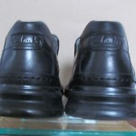 Mens size 10 M black leather Clarks slip on loafers casual or dress shoes