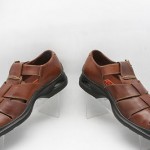 shoes COLE HAAN Nike AIR brown woven leather Fisherman buckle sandals sz 9 M