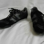New DIESEL Mens “Gunner” Black Leather Cross Country Running Shoes US 12 EU 45
