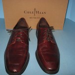 New NIB Mens Cole Haan Air Adams Apron Burgundy Leather Oxfords, Size 9.5
