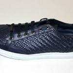 $495 Hugo Boss Premium Leather Sneakers ‘Hermon’ Size 10 US (9 UK) in Dark Blue