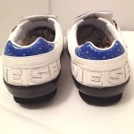 Diesel Keep White/Dazzling Blue Leather Sneakers Mens US Size 9.5 New with Box