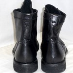 New Diesel Mens Miliboot Black Leather Ankle Side Zip Lace Up Boots Size US 9.5