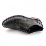 Cole Haan Air Harrison Mens Size 9.5 Black Wingtip Leather Oxfords Shoes Used
