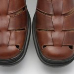 shoes COLE HAAN Nike AIR brown woven leather Fisherman buckle sandals sz 9 M
