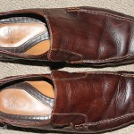 MENS COLE HAAN / NIKE AIR, SIZE 11.5 M, DARK BROWN LEATHER LOAFERS, $279