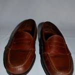 Mens Shoes COLE HAAN  Brown Oiled Leather Casual Slip On Penny Loafers Sz 11 D