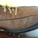 COLE HAAN COUNTRY 10.5 Tan leather NIKE AIR oxford shoe