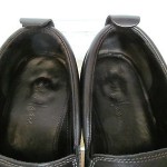 Mens sz 9.5 M black leather Cole Haan slip on loafers driving moccasins shoes
