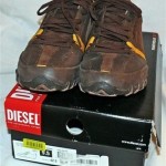 Diesel Brown Holgate Sneakers Athletic Footwear Shoes Size 9.5 Leather Upper