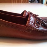 mens cole haan shoes driving moccasin drown leather size 11.5