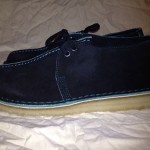 clarks originals desert trek black seude size 9m style 62144