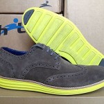 Cole Haan LunarGrand Wingtip “Gull Grey Suede/Volt” [C11095] size 8.5