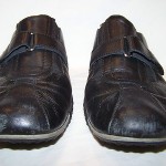 Cole Haan Nike Air Size 10 Black Leather Slip On Shoes #161