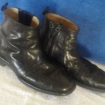 Diesel Vintage “Maximilian” Ankle Boots Zip Black leather 10 1.2-11 Mens