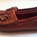 mens cole haan shoes driving moccasin drown leather size 11.5