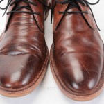 COLE HAAN 10 M dark brown leather C09449 PLAIN TOE CHUKKA BOOT casual shoe NEW