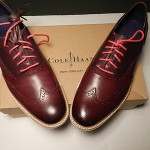 COLE HAAN (NIB)GREAT JONES WINGTIPS SIZE11.5M SEEDLING in COLOR