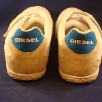 Diesel Mens fashion Sneakers Size 10.5M-11M Leather Mesh White