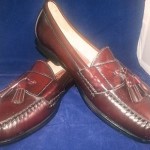 Mens Cole Haan Brown/Burgundy Leather Tassel Casual Loafers Shoes Size 11D