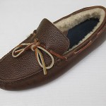 Cole Haan Mens Shoes $198 NEW Air Grant Slip On Moc Brown / Shearling 10.5 M