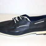 $395 Hugo Boss ‘Crentos’ Size 11 Leather lace-up Shoes in Dark Blue/White