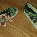 NWT BRAND NEW VANS AUTHENTIC CUSTOM CULTURE BLACK MENS SIZE 11 SHOES VERY COOL !