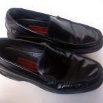 Mens Cole Haan Country Nike Air Shoes Size 10 M Black Leather Loafers Slip On