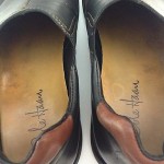 Mens COLE HAAN Black LEATHER Slip On LOAFERS Dress SHOES 10.5 M