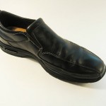 COLE HAAN  Mens 8   BLACK Leather Slip On LOAFER Shoes