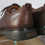 Mens sz 10 M brown leather Timberland lace tie oxford casual work shoes