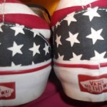 vans mens shoes 4th of july slip on 12